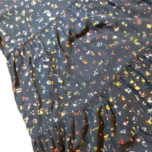Fall floral tiered dress w/pockets - Picture 7 of 14